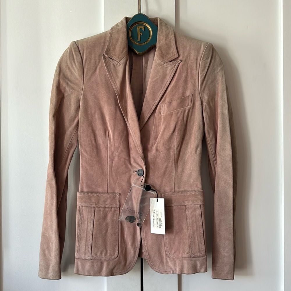 Vintage 2005 Gucci pink suede Jacket/blazer - 38